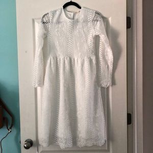 Lace knee length dress